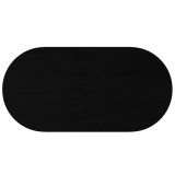 Cumpara ieftin Blat de masa maro inchis 120x60x2 cm lemn masiv de stejar oval