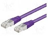 Cablu patch cord, Cat 5e, lungime 2m, SF/UTP, Goobay - 93516