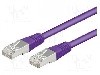 Cablu patch cord, Cat 5e, lungime 2m, SF/UTP, Goobay - 93516 foto
