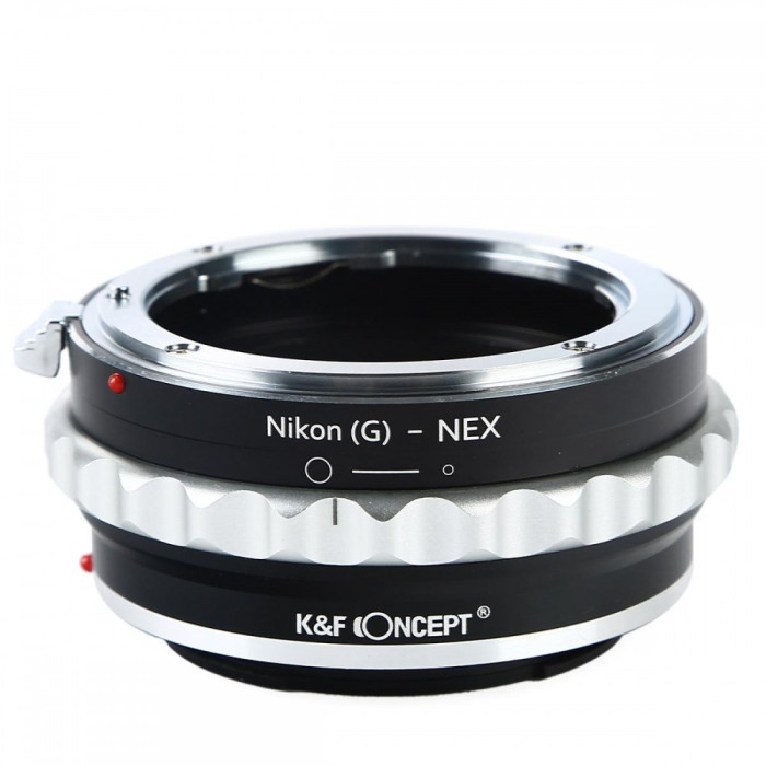 Adaptor montura K&amp;F Concept Nikon(G)-NEX de la Nikon(G) la Sony E-Mount (NEX) KF06.070