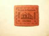 Timbru local Venezuela 1903 stat Guayana , 10 c stampilat