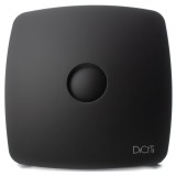 Ventilator de baie Rio 4C Matt Black Debit 100 m3/h, Diametru &Oslash;98, Clapeta antiretur, Matt Black
