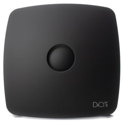 Ventilator de baie Rio 5C Matt Black Debit 180 m3/h, Diametru &amp;Oslash;125, Clapeta antiretur, Matt Black foto