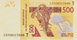 Bancnota Statele Africii de Vest 500 Franci 2013 - P819T UNC ( Togo )