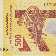 Bancnota Statele Africii de Vest 500 Franci 2013 - P819T UNC ( Togo )