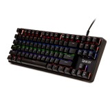Tastatura mecanica Immortal, Spacer, USB, switch-uri mecanice albastre, 50 mil. apasari, 87 taste, anti-ghosting 26 taste, anti-spill,negru