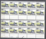 Czechoslovakia 1992 Definitives Castle x 20 in blocks MNH S.622