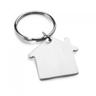 Breloc din aluminiu in forma de casa foto