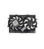 Ventilator radiator GMV Audi A4 2008-2016, A5 2007-2016, Q5 2008-2017, 390 mm / 345 mm; 4+4 pini, motorizare 2.7 TDI; 3.0 TDI; 3.0 V6k TFSI; 4.2 V8