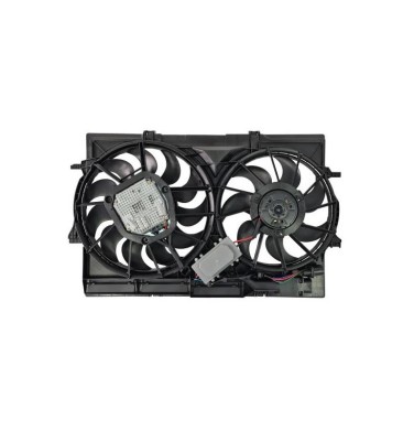 Ventilator radiator GMV Audi A4 2008-2016, A5 2007-2016, Q5 2008-2017, 390 mm / 345 mm; 4+4 pini, motorizare 2.7 TDI; 3.0 TDI; 3.0 V6k TFSI; 4.2 V8 foto