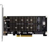 Adaptor Dual (2) SSD NVMe M.2 la PCIe x8