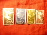 Serie mica Sahara Spaniola 1961 - Pasari , 4 valori , val. 5 pta are sarniera