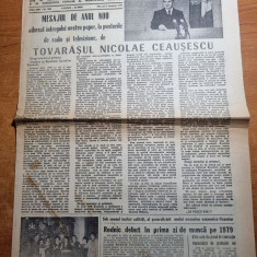informatia bucurestilor 3 ianuarie 1979-mesajul lui ceausescu de anul nou