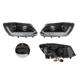 Set faruri VW Touran (1t3), 07.2010-08.2015, partea Stanga+Dreapta, Tuning, Fata, indicator dinamic; cu lampa de parcare LED; cu indicator led; cu lu, Rapid