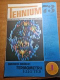 revista tehnium aprilie 1973-amenajari interioare,miscarea in fotografie