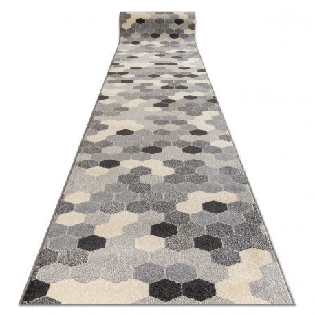 Traversa Heos 78537 gri si crem Hexagon, 70 cm