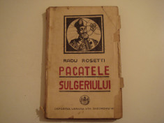 Pacatele slugeriului - Radu Rosetti Editura Viata Romaneasca 1924 foto
