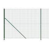 Gard plasa de sarma cu bordura, verde, 1,4x25 m GartenMobel Dekor, vidaXL