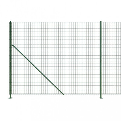 Gard plasa de sarma cu bordura, verde, 1,8x10 m GartenMobel Dekor foto