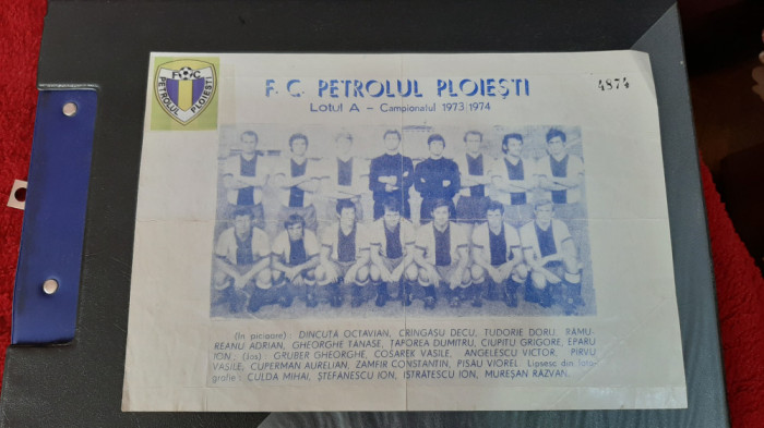 Foto FC Petrolul Ploiesti 1973-1974