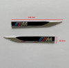 Set 2 Ornamente Aripa BMW M Negru Metalic Banda Adeziva 148mm Tuning Exterior