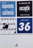 De La Experienta Sublimului La Starea De Exceptie - Virgil Ciomos ,556715, Paideia