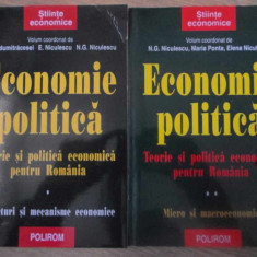 ECONOMIE POLITICA. TEORIE SI POLITICA ECONOMICA PENTRU ROMANIA VOL.1-2-I.D. ADUMITRACESEI, E. NICULESCU, N.G. NI