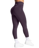 Colanti sport dama talie inalta compresie push-up fara cusaturi &ndash; Gri S