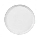 Platou pentru pizza, Ceramica, Alb, 32.5 cm, Oem