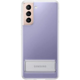Husa de protectie Samsung pentru Galaxy S21 Plus, Clear Standing Cover, Transparent