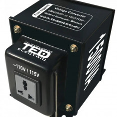 Transformator de tensiune, Convertor de la 220V la 110V, Nereversibil 1500VA 1500W, TED Electric