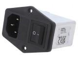 Conector Alimentare AC Soclu Tată 10A 250VAC C14 340uH
