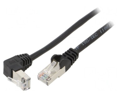 Cablu Patch Negru F/UTP 5e 2m foto