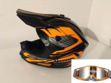 Cumpara ieftin Casca Moto Atv Cross Enduro Downhill + Ochelari 100% ,marimi disponibile S,M si L