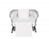 Lenjerie patut cu broderie Mini Cot KikkaBoo Elephant Time