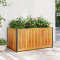 vidaXL Jardinieră de grădină, 85x45x44 cm, lemn masiv acacia/oțel 367611
