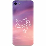 Husa silicon pentru Apple Iphone 5c, Galaxy Heart