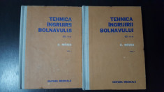 C. Mozes - Tehnica Ingrijirii Bolnavului vol. I-II foto