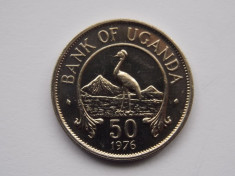 50 CENTS 1976 UGANDA-AUNC foto