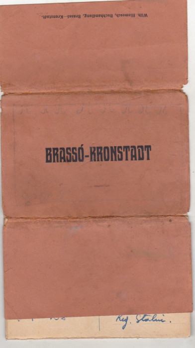 bnk cp Brasov Brasso Kronstadt - Pliant cu 6 carti postale - uzate