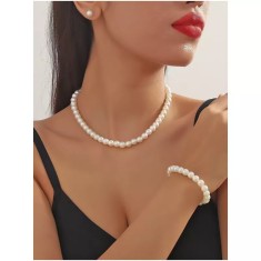 Set bijuterii cu perle- 64261