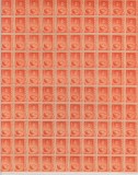 ROMANIA 1945/1947 LP 188 REGELE MIHAI I UZUALE HARTIE GRI VALOAREA 80 LEI PORTOCALIU COALA 100 TIMBRE MNH