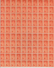 ROMANIA 1945/1947 LP 188 REGELE MIHAI I UZUALE HARTIE GRI VALOAREA 80 LEI PORTOCALIU COALA 100 TIMBRE MNH