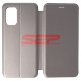 Husa Flip Cover Xiaomi Redmi 9T, Round, Fossil Grey