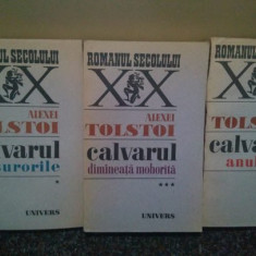 Alexei Tolstoi - Calvarul, 3 vol. (editia 1987)