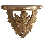 Consola baroc aurie cu un ingeras ROC061