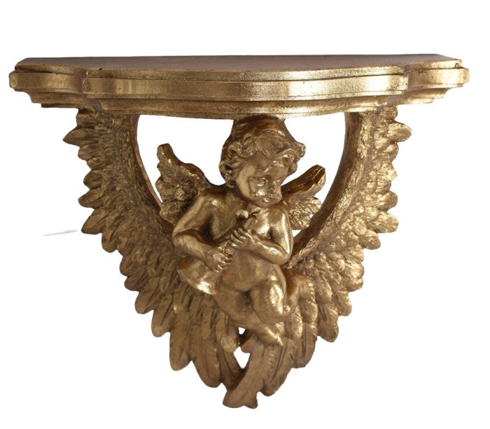 Consola baroc aurie cu un ingeras ROC061