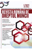 Revista Romana de dreptul muncii Nr.5 din 2022, Autor Anonim