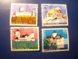 Set 4 Timbre Elvetia 1976- 1978 Pro Patria - Castele , 2+2 valori stampilate, Stampilat