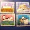 Set 4 Timbre Elvetia 1976- 1978 Pro Patria - Castele , 2+2 valori stampilate